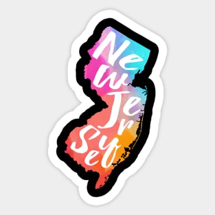 Rainbow New Jersey Sticker